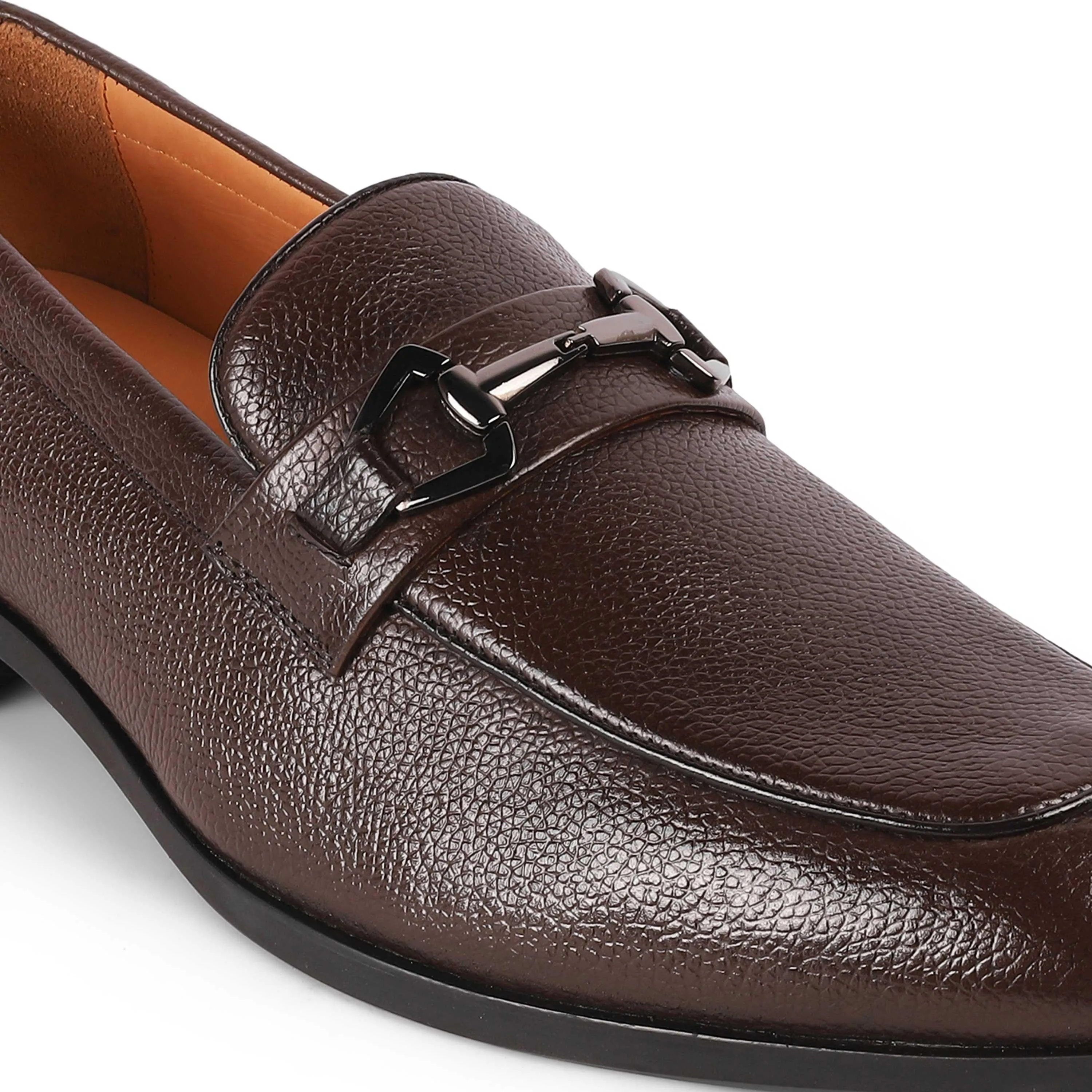 Tresmode Antli Brown Men's Leather Loafers