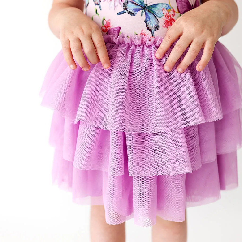 Watercolor Butterfly Tulle Dress