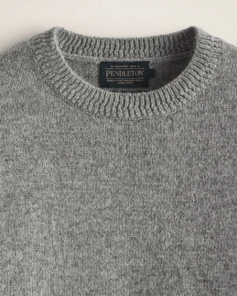 Wool Crew<br>Light Grey Heather