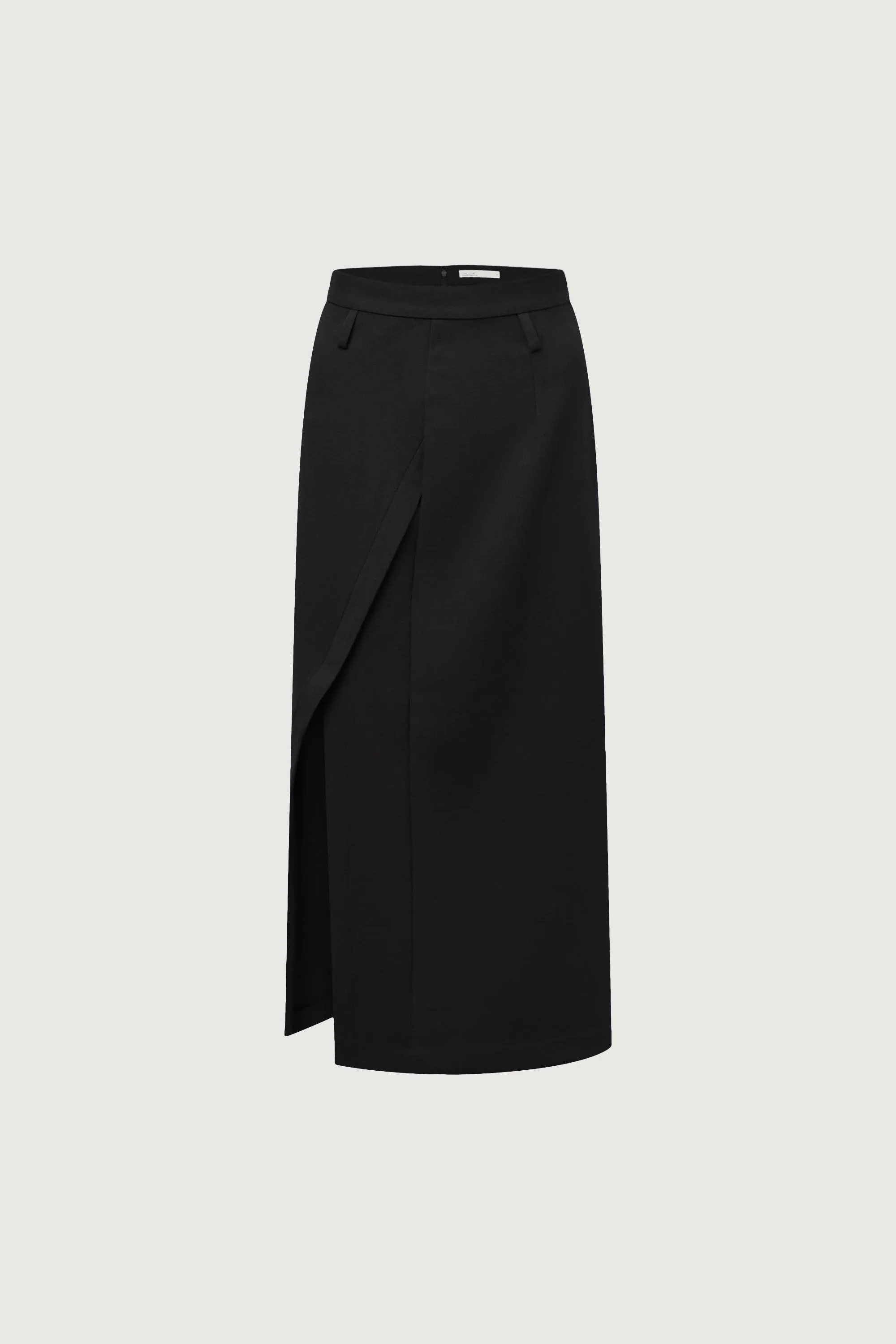 WRAP MAXI SUITING SKIRT